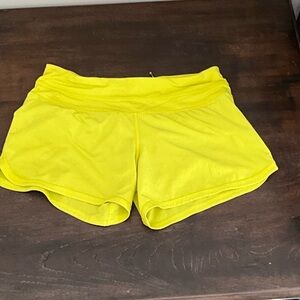 Lululemon Athletica Neon Yellow Athletic Shorts